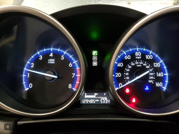 2013 Mazda 3 i Grand Touring with VIN JM1BL1W70D1758785, listed as a Copart auction lot 47968525 with 129,485 mi miles and Salvage Title. Bid and sale history available at carsss.com. Image 9.