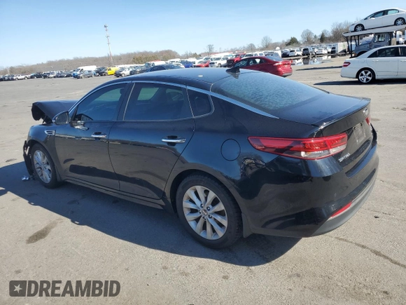 2018 Kia Optima LX with VIN 5XXGT4L34JG201662, listed as a Copart auction lot 48596285 with 136,859 mi miles and Salvage Title. Bid and sale history available at carsss.com. Image 2.