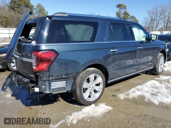 2024 Ford Expedition Max Platinum с VIN 1FMJK1M88REA39306, выставлен на аукционе Copart как лот 46135145 с пробегом 5 357 миль миль и Списание • Salvage title. История ставок и продаж доступна на DreamBid. Изображение 3.