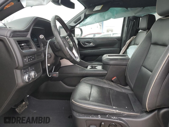 2023 GMC Yukon XL SLT with VIN 1GKS2GKD5PR349628, listed as a Copart auction lot 41469675 with 39,598 mi miles and Salvage Title. Bid and sale history available at DreamBid. Image 7.