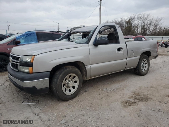 2007 Chevrolet Silverado 1500 Classic Work Truck with VIN 3GCEC14X87G244527, listed as a Copart auction lot 85582974 with 0 mi miles and Non Repairable. Bid and sale history available at carsss.com. Image 1.