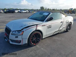2010 Audi A5 Premium Plus with VIN WAULFAFH4AN020929, listed as a IAAI auction lot 41724217 with 90,881 mi miles. Bid and sale history available at carsss.com. Image 2.