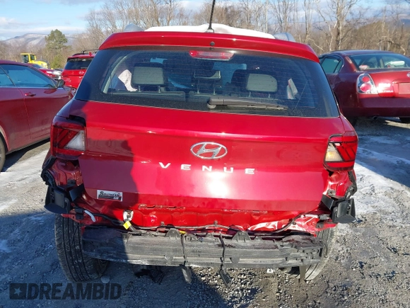 2024 Hyundai Venue SEL with VIN KMHRC8A33RU327385, listed as a IAAI auction lot 41247378 with 5,591 mi miles and . Bid and sale history available at DreamBid. Image 15.