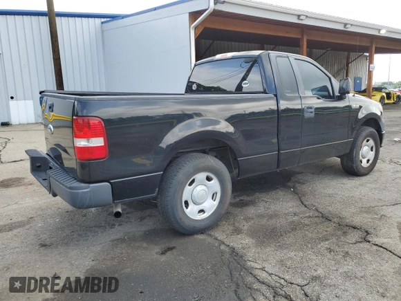 2007 Ford F-150 XL with VIN 1FTRF12297KD65656, listed as a Copart auction lot 59764355 with 97,702 mi miles and Salvage title. Bid and sale history available at DreamBid. Image 3.