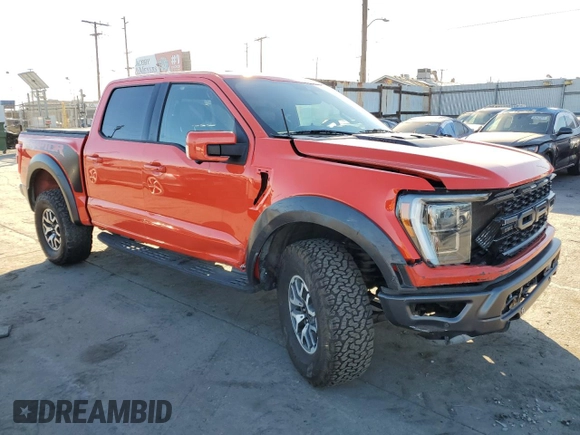 2021 Ford F-150 Raptor with VIN 1FTFW1RG0MFC28419, listed as a Copart auction lot 88366665 with 42,457 mi miles and Salvage Title. Bid and sale history available at carsss.com. Image 4.