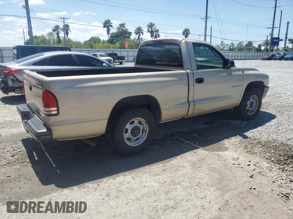 2002 Dodge Dakota with VIN 1B7FL16X62S519749, listed as a Copart auction lot 52776145 with 158,601 mi miles and Salvage Title. Bid and sale history available at carsss.com. Image 3.