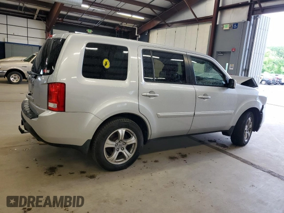 2012 Honda Pilot EX-L with VIN 5FNYF4H58CB016008, listed as a Copart auction lot 59795735 with Not provided miles and Salvage title. Bid and sale history available at DreamBid. Image 3.