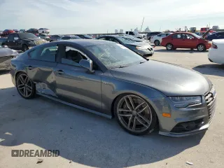 2017 Audi S7 Premium Plus with VIN WAUWFAFC4HN020277, listed as a Copart auction lot 40512314 with 55,620 mi miles. Bid and sale history available at carsss.com. Image 4.