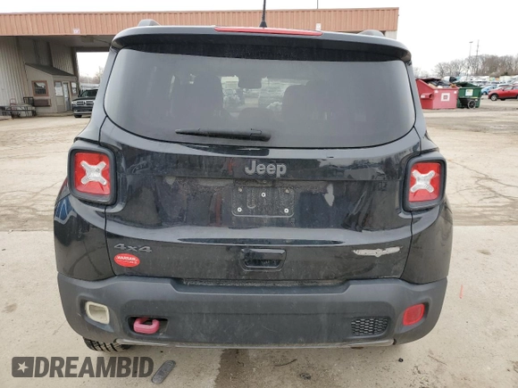 2019 Jeep Renegade Trailhawk z VIN ZACNJBC15KPJ87863, wystawiony jako Copart lot #47967385 z przebiegiem 98 467 mil mil oraz Szkoda całkowita • Salvage title. Historia ofert i sprzedaży dostępna na DreamBid. Obrazek 6.
