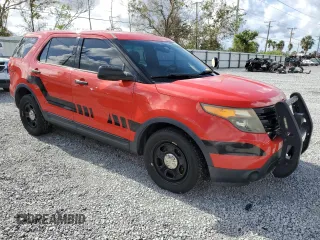 2015 Ford Utility Police Interceptor with VIN 1FM5K8AR7FGB76115, listed as a Copart auction lot 85721724 with 0 mi miles and Salvage Title. Bid and sale history available at carsss.com. Image 4.