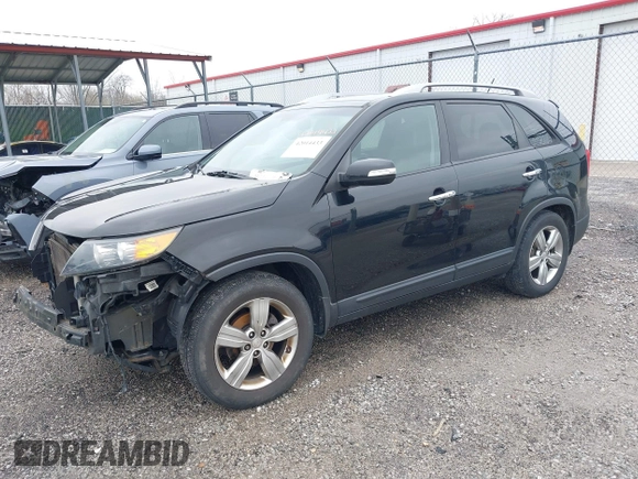 2012 Kia Sorento EX with VIN 5XYKU4A22CG251847, listed as a IAAI auction lot 42014433 with 166,186 mi miles. Bid and sale history available at carsss.com. Image 2.