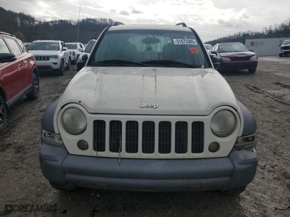 2005 Jeep Liberty Sport with VIN 1J4GL48K55W578502, listed as a Copart auction lot 51073385 with 0 mi miles and Salvage Title. Bid and sale history available at carsss.com. Image 5.