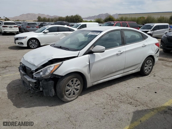 2017 Hyundai Accent SE with VIN KMHCT4AE1HU377863, listed as a Copart auction lot 52044595 with 83,150 mi miles and Salvage Title. Bid and sale history available at carsss.com. Image 1.