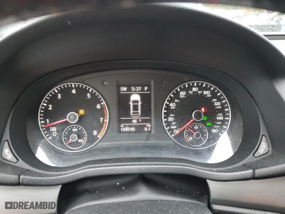 2014 Volkswagen Passat SE with VIN 1VWBP7A38EC018710, listed as a Copart auction lot 42289915 with 100,595 mi miles and Salvage Title. Bid and sale history available at carsss.com. Image 9.