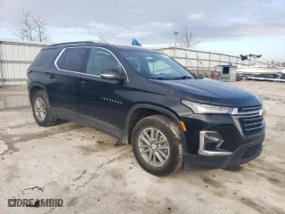 2022 Chevrolet Traverse LT Leather with VIN 1GNEVHKW6NJ110728, listed as a Copart auction lot 86633104 with 84,506 mi miles and Salvage Title. Bid and sale history available at carsss.com. Image 4.