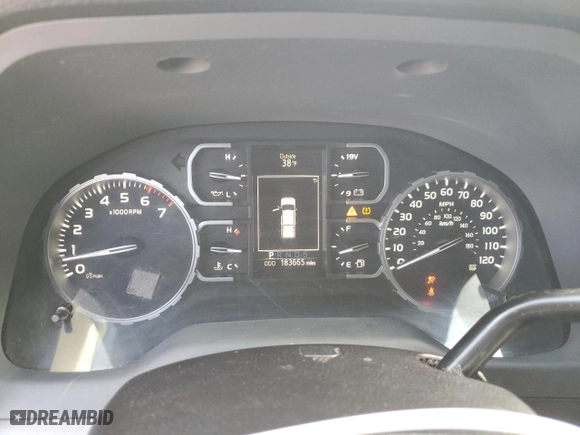 2018 Toyota Tundra 4WD SR with VIN 5TFUY5F17JX714885, listed as a Copart auction lot 48469155 with 183,665 mi miles and Salvage Title. Bid and sale history available at carsss.com. Image 9.