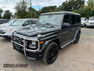 2017 Mercedes-Benz G-Class AMG G 63 with VIN WDCYC7DF2HX268420, listed as a Copart auction lot 73296414 with 106,843 mi miles and Clean Title. Bid and sale history available at carsss.com. Image 1.