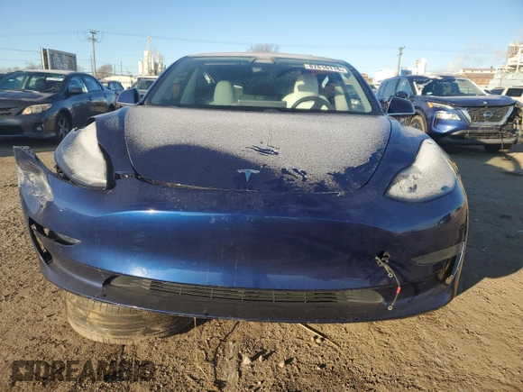 2018 Tesla Model 3 Long Range Battery with VIN 5YJ3E1EB9JF075202, listed as a Copart auction lot 87616115 with 76,881 mi miles and Salvage Title. Bid and sale history available at DreamBid. Image 5.