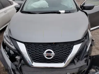 2021 Nissan Murano S with VIN 5N1AZ2AS9MC137640, listed as a Copart auction lot 38005244 with 25,705 mi miles and Salvage Title. Bid and sale history available at carsss.com. Image 12.