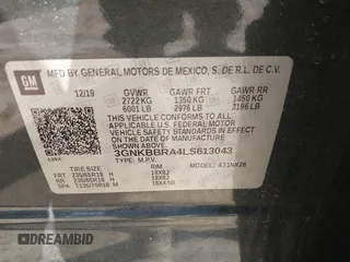 2020 Chevrolet Blazer LT с VIN 3GNKBBRA4LS613043, выставлен на аукционе IAAI как лот 41985275 с пробегом 66 017 миль миль и . История ставок и продаж доступна на DreamBid. Изображение 9.