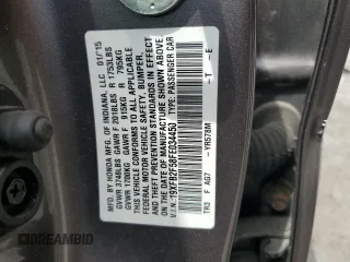 2015 Honda Civic LX with VIN 19XFB2F58FE034450, listed as a Copart auction lot 54475435 with 162,242 mi miles and Salvage Title. Bid and sale history available at carsss.com. Image 12.