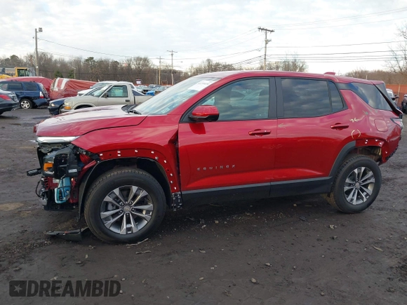 2025 Chevrolet Equinox AWD LT with VIN 3GNAXPEG3SL111704, listed as a IAAI auction lot 41194434 with 2,091 mi miles. Bid and sale history available at carsss.com. Image 19.