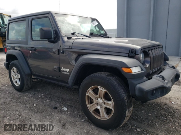 2020 Jeep Wrangler Sport with VIN 1C4GJXAG7LW274054, listed as a Copart auction lot 59922124 with 39,652 mi miles and Salvage title. Bid and sale history available at DreamBid. Image 4.