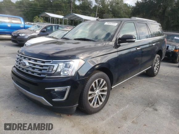 2018 Ford Expedition Max Limited z VIN 1FMJK1KT3JEA65632, wystawiony jako Copart lot #74043594 z przebiegiem 104 978 mil mil oraz Szkody całkowita. Historia ofert i sprzedaży dostępna na DreamBid. Obrazek 1.
