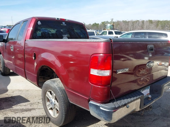 2005 Ford F-150 STX with VIN 1FTRX14WX5NA85043, listed as a IAAI auction lot 41585080 with 1 mi miles. Bid and sale history available at carsss.com. Image 3.