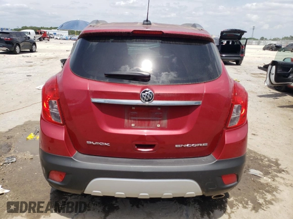 2016 Buick Encore Leather with VIN KL4CJCSB4GB731128, listed as a Copart auction lot 53834435 with 85,990 mi miles and Salvage Title. Bid and sale history available at DreamBid. Image 6.