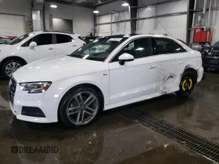 2017 Audi A3 Sedan Premium Plus with VIN WAUGUGFFXH1032772, listed as a Copart auction lot 63708014 with 41,448 mi miles and Salvage Title. Bid and sale history available at carsss.com. Image 1.