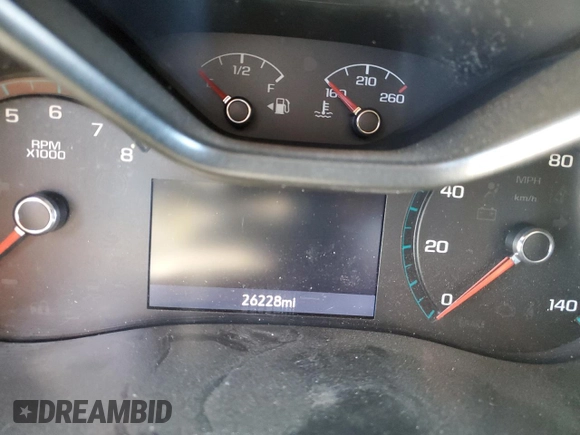 2020 Chevrolet Colorado 2WD Z71 with VIN 1GCGSDEN5L1134537, listed as a Copart auction lot 80283384 with 26,228 mi miles and Salvage title. Bid and sale history available at DreamBid. Image 9.