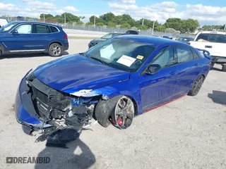 2024 Hyundai Elantra N with VIN KMHLW4DK6RU019989, listed as a IAAI auction lot 41152514 with 8,125 mi miles. Bid and sale history available at carsss.com. Image 17.