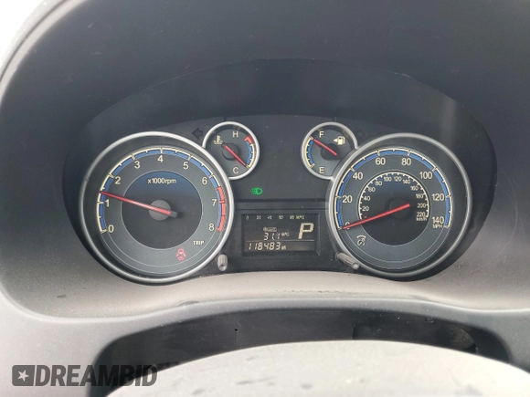 2011 Suzuki SX4 with VIN JS2YC5A44B6300171, listed as a Copart auction lot 87673685 with 116,483 mi miles and Salvage Title. Bid and sale history available at DreamBid. Image 9.