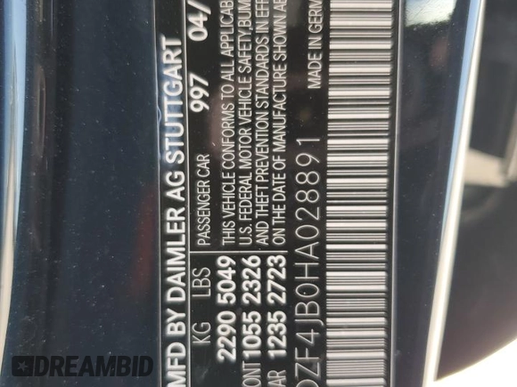 2017 Mercedes-Benz E with VIN WDDZF4JB0HA028891, listed as a Copart auction lot 51920465 with 81,156 mi miles and Salvage Title. Bid and sale history available at carsss.com. Image 13.