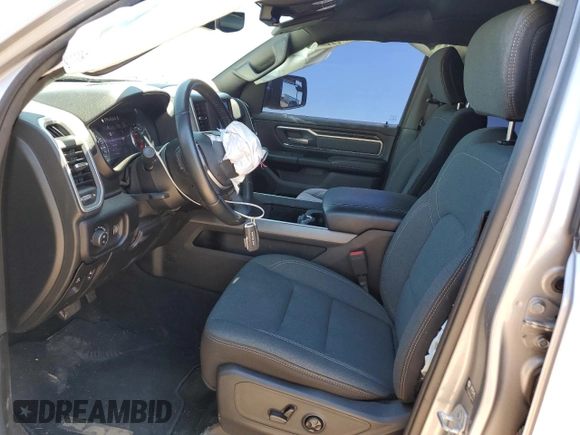 2021 Ram 1500 Lone Star with VIN 1C6RREFT2MN590066, listed as a Copart auction lot 56341115 with 9,366 mi miles and Salvage title. Bid and sale history available at DreamBid. Image 7.