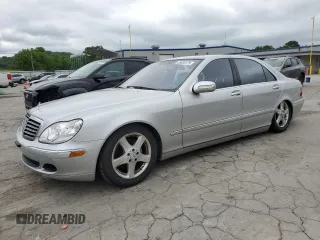2005 Mercedes-Benz S 430 z VIN WDBNG70JX5A444344, wystawiony jako Copart lot #56020175 z przebiegiem Nie podano mil oraz Szkoda całkowita • Salvage title. Historia ofert i sprzedaży dostępna na DreamBid. Obrazek 1.