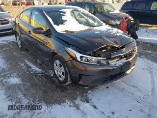 2017 Kia Forte LX with VIN 3KPFK4A71HE138687, listed as a IAAI auction lot 41042425 with 21,228 mi miles. Bid and sale history available at carsss.com. Image 1.