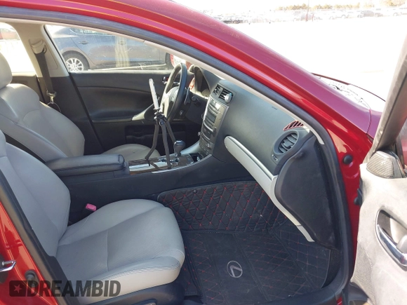 2013 Lexus IS 250 with VIN JTHCF5C23D5063834, listed as a IAAI auction lot 41869694 with 74,660 mi miles and . Bid and sale history available at DreamBid. Image 5.