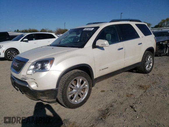 2008 GMC Acadia SLT2 with VIN 1GKEV33768J228645, listed as a Copart auction lot 48916095 with 226,198 mi miles and Salvage Title. Bid and sale history available at DreamBid. Image 1.