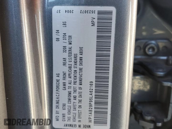 2005 Porsche Cayenne S with VIN WP1AB29P95LA62169, listed as a Copart auction lot 42992215 with 291,368 mi miles and Salvage Title. Bid and sale history available at carsss.com. Image 13.