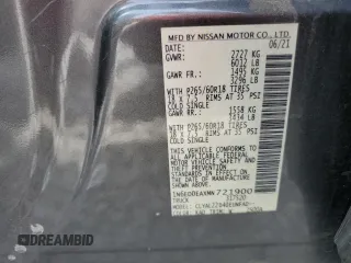 2021 Nissan Frontier SV z VIN 1N6ED0EAXMN721900, wystawiony jako Copart lot #57344215 z przebiegiem Nie podano mil oraz Szkoda całkowita • Salvage title. Historia ofert i sprzedaży dostępna na DreamBid. Obrazek 12.