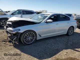 2017 BMW 5 Series 530i with VIN WBAJA5C3XHG456043, listed as a Copart auction lot 47681535 with 89,137 mi miles and Salvage Title. Bid and sale history available at carsss.com. Image 1.
