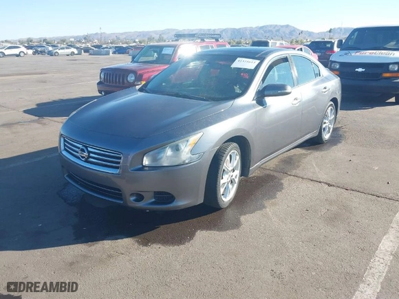 2014 Nissan Maxima 3.5 SV with VIN 1N4AA5AP6EC485069, listed as a IAAI auction lot 41331613 with 124055 miles. Bid and sale history available at carsss.com. Image 2.