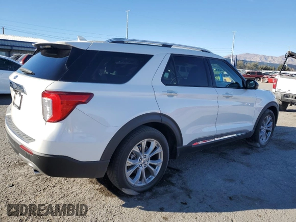 2021 Ford Explorer Limited with VIN 1FMSK7FHXMGB83912, listed as a Copart auction lot 84055814 with 64,747 mi miles and Salvage Title. Bid and sale history available at carsss.com. Image 3.