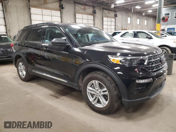 2023 Ford Explorer XLT with VIN 1FMSK8DH6PGB89641, listed as a Copart auction lot 48202405 with 16,758 mi miles and Salvage Title. Bid and sale history available at carsss.com. Image 4.
