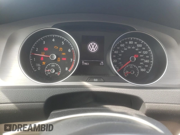 2016 Volkswagen Golf SportWagen TSI S with VIN 3VWC17AU9GM519640, listed as a Copart auction lot 58896704 with 77,463 mi miles and Salvage Title. Bid and sale history available at carsss.com. Image 9.