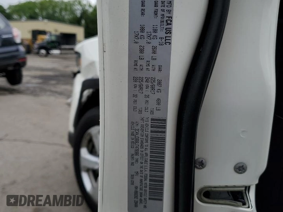 2018 Jeep Compass Latitude с VIN 3C4NJDBB8JT478986, выставлен на аукционе Copart как лот 58768035 с пробегом 44 508 миль миль и Списание • Salvage title. История ставок и продаж доступна на DreamBid. Изображение 13.