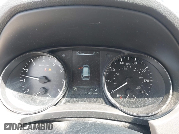 2017 Nissan Rogue S with VIN JN8AT2MV1HW003855, listed as a IAAI auction lot 42431901 with 98,400 mi miles and . Bid and sale history available at DreamBid. Image 7.