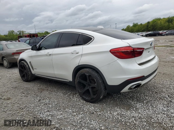 2015 BMW X6 xDrive50i with VIN 5UXKU6C51F0F94180, listed as a Copart auction lot 55306944 with 98,590 mi miles and Salvage Title. Bid and sale history available at carsss.com. Image 2.